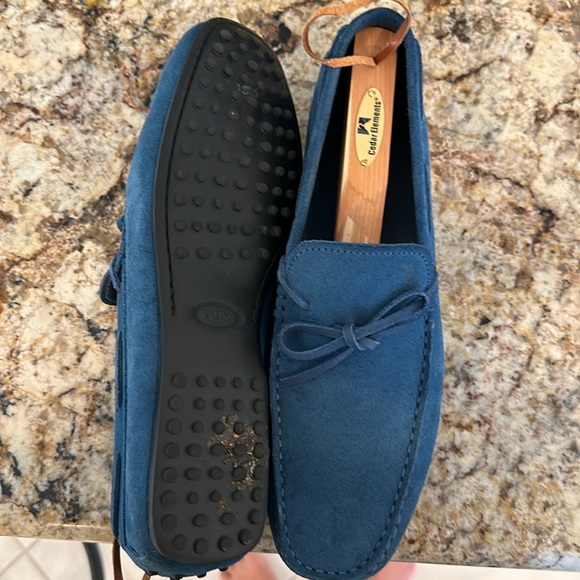 Todd’s royal blue loafers size 10.5 - Picture 3 of 6